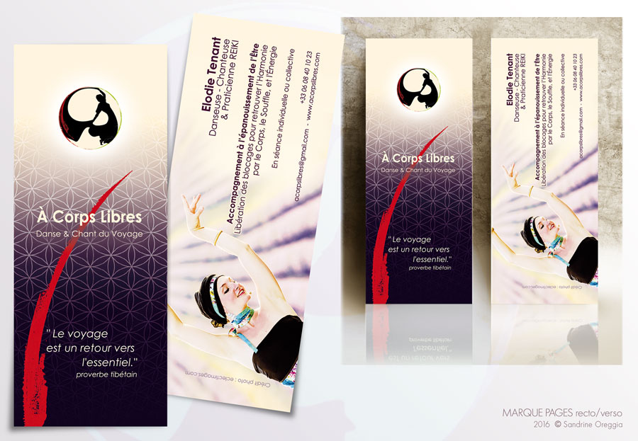 marque pages a corps libres